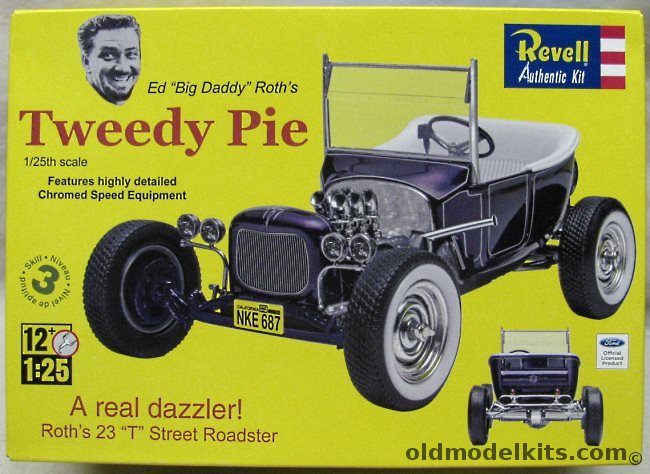 Revell 1/25 Tweedy Pie 1923 Ford T Roadster - By Ed Big Daddy Roth, 85-4922 plastic model kit